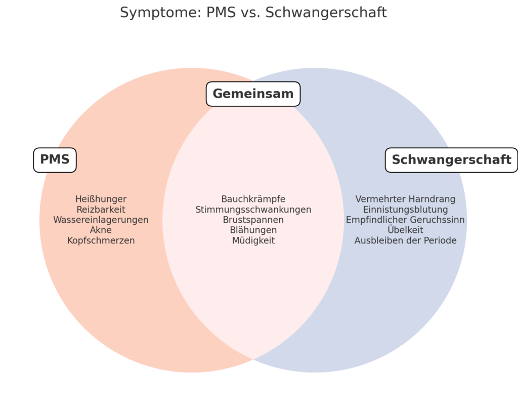 PMS vs Schwanger Grafik_2 PMS oder schwanger